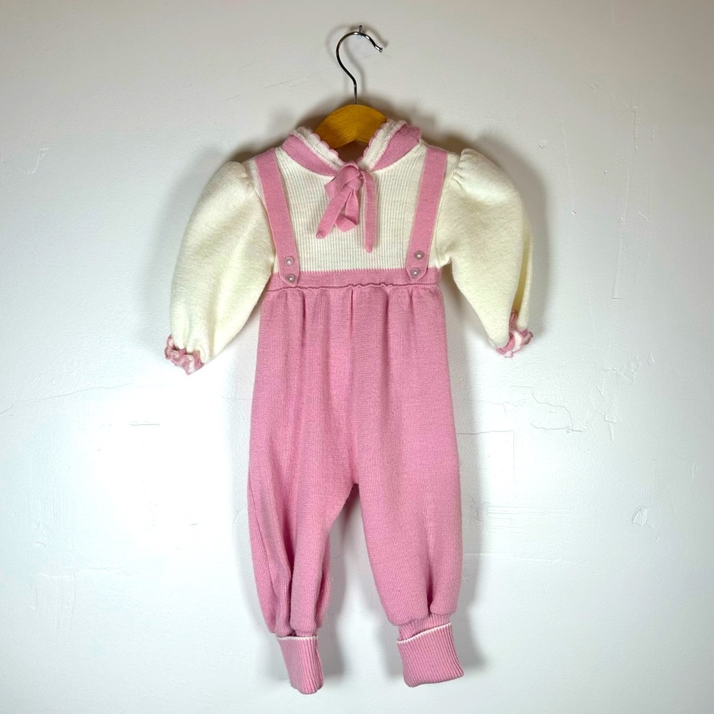 Vintage carriage boutique pink sweat suit 12 months pink